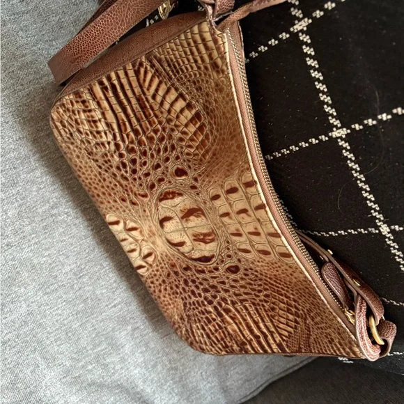 Brahmin Crocodile Embossed Shoulder Bag - Picture 5 of 7